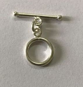 Fermoir à crochet en argent sterling oxydé charmant, idéal pour les colliers et bracelets de Bali, pour la création de bijoux faits main uniques - Product Image 3