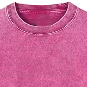 Camiseta de Hombre con Lavado Ácido, Estilo Vintage, 100% Algodón, Estilo Urbano, Ecológica, Holgada, Moda de Invierno, Ropa Urbana - Product Image 4