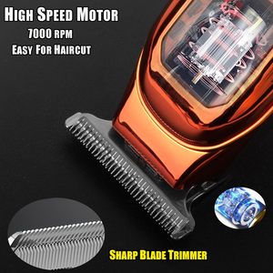 Kit de tondeuse à cheveux sans fil professionnelle avec lame en acier inoxydable pour barbiers et usage domestique, pour la coupe de la barbe - Product Image 5
