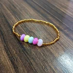 Top Quality Natural Multi Opal Smooth Beads Stretchable <b>Bracelet</b> with Opal Adjustable <b>Beaded</b> Stone <b>Bracelet</b> Jewelry <b>for</b> <b>Women</b> - Product Image 3