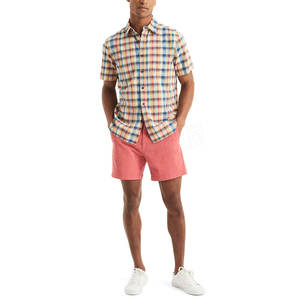 <b>Men's</b> High Street Casual <b>Slim</b> <b>Fit</b> Beach <b>Shorts</b> Breathable Plus Size Custom Design Plain Dyed Solid Color Corduroy Fabric - Product Image 5