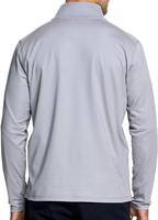 Pull personnalisé à quart de fermeture éclair pour hommes Performance Stripe Mock Neck Golf Zip Pullover Sweatshirt pour hommes