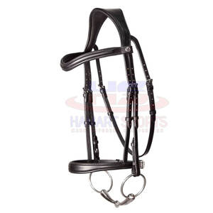 Bride de cheval en cuir de polo de la meilleure qualité pour l'équitation de course et l'entraînement Produit de cheval de sport de haute qualité - Product Image 2