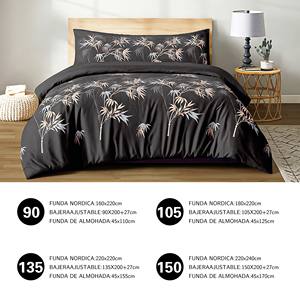 Juego de 3 Piezas de Funda de Edredón 100% con Sábana Ajustable y Funda de Almohada, Ropa de Cama de Lujo - Product Image 4