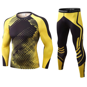 Ropa Deportiva Transpirable, Camiseta de Compresión y Leggings para Entrenamiento de Lucha, Diseño Personalizado, Uniformes de Protección contra Erupciones, Gran Venta - Product Image 6