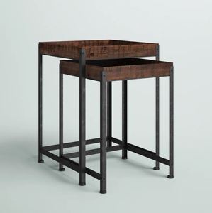 Creative <b>square</b> solid wood end table beside sofa decorative <b>vase</b> table for home furniture living room bedroom office decoration - Product Image 1