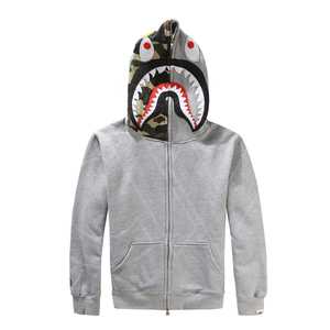 เสื้อฮู้ดซิปเต็มตัว ผ้าฟลีซคอตตอนคุณภาพสูง สไตล์สตรีทแวร์สำหรับฤดูหนาว ปักลาย  รักษ์โลก แขนยาว สำหรับผู้ชาย น้ำหนัก 300 กรัม - Product Image 1