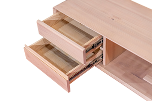 Solid Wood <b>TV</b> Stand Natural Oak Media Console Cabinet - Product Image 4