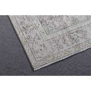 พรมตุรกี ขนาด 5.6x9.7 ฟุต พรมลายจุดสีขาว ทำจากขนสัตว์ - Product Image 4