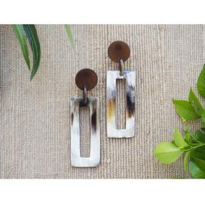 Pendientes de Cuerno de Búfalo para Niñas, Pendientes de Mujer, Joyería de Cuerno, Cuerno Natural para Mujer, Alta Calidad - Product Image 5