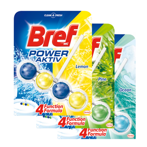 Désodorisant pour toilettes Bref Power Active Citron (2x50g) - Product Image 2