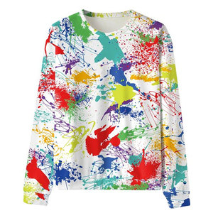 High Quality Crewneck Long Sleeve Plain Crew Neck <b>Men</b> Oversized Custom Hoodies Sweatshirt - Product Image 3