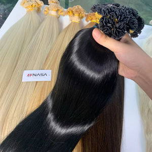 Extensions de cheveux à pointe plate, couleur très vendue, 60 cm, haute qualité, super double trame, lisses et soyeuses - Product Image 1