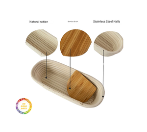 Bread Rattan Basket with Fabric Liner Natural Woven Rattan Basket for Bread Dough and Decoration - Product Image 4