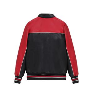 Chaqueta de cuero de moda para motociclismo, chaquetas universitarias al por mayor en piel sintética - Product Image 4