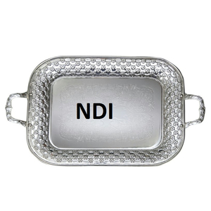 ถาดวางจานโลหะรูปทรงตามสั่งถาดเสิร์ฟอาหารเค้กของหวานหรือผลไม้สำหรับตกแต่งโต๊ะในบ้านโรงแรม - Product Image 1