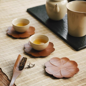Posavasos de madera maciza de alta calidad, posavasos para beber, estilo rústico, hecho a mano en Vietnam, novedad - Product Image 3