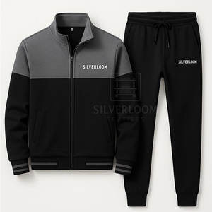 Ensemble de survêtements en coton pour hommes avec logo personnalisé 6 options de couleur | Vêtements de sport de haute qualité et vêtements de sport décontractés | OEM et ODM disponibles - Product Image 6