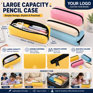 Trousse à crayons portable 2026 – Sac à stylos simple et réaliste pour enfants – Grande capacité de rangement de haute qualité pour fournitures scolaires - Product Image 3