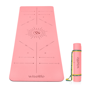 Peach <b>Yoga</b> <b>Mat</b> Soft Layered Design for Comfort & Grip - Product Image 1