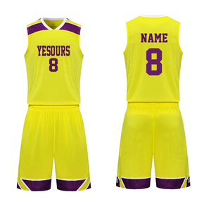 Vente en gros de vêtements de basket-ball en maille avec points sublimés, nom d'équipe personnalisé, uniforme de maillot de basket-ball personnalisé de haute qualité - Product Image 1