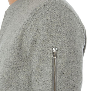 Blouson Bomber en Toile pour Homme de Haute Qualité, Col Montant, Logo Frontal, Imperméable et Coupe-Vent, Service Personnalisé OEM/ODM Disponible en Gros - Product Image 5