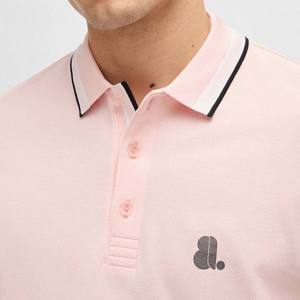 Camisas Casuales para Hombre con Diseño de Logotipo Frontal, Corte Regular, 100% Fibra de Bambú, Tejido Jersey Transpirable, Manga Corta, Color Sólido - Product Image 3