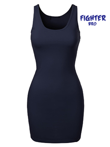 Vestido de tirantes finos con cuello oblicuo y abertura alta, vestido de verano elegante sin mangas ajustado de una pieza para mujer - Product Image 4