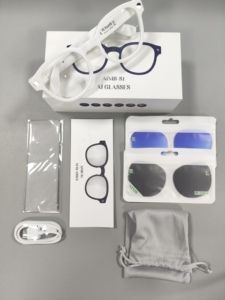 Gafas Inteligentes AIMB-S1 con Asistente de Voz con IA ChatGPT, Cámara HD 1080P, Gafas de Sol con Audio Inalámbrico de Oreja Abierta, Micrófono Dual con Reducción de Ruido - Product Image 6