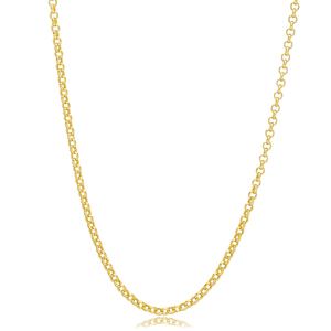 Diámetro 1,5 Rolo diseño chapado en oro al por mayor 925 Cadena de plata esterlina turco joyería hecha a mano - Product Image 1