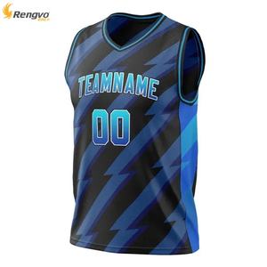 Dernier modèle Design Nouveau style Maillot de basket-ball sublimé à motifs personnalisés - Product Image 4