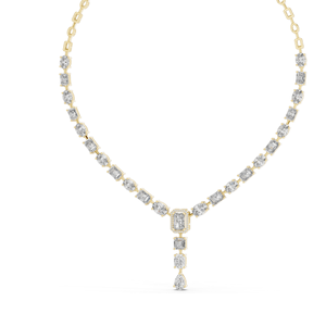 Collar de Diamantes CVD VVS-VS EF de 21.178 CT Creados en Laboratorio, Diseño Elegante de Diamantes, Oro de 18K, 14K, Oro Rosa, Amarillo, Blanco, Lujo - Product Image 1