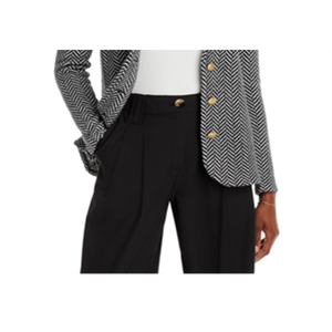 C by Bloomingdale'<b>s</b> Black Size <b>S</b> Cashmere <b>Blazer</b> with Notch Lapel and Button Decoration - Product Image 3