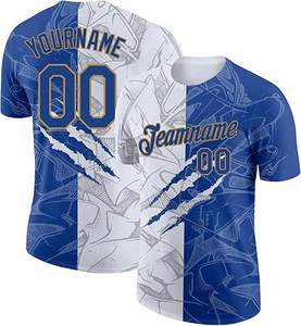 Camiseta de béisbol sublimada personalizada 2025 para hombres, uniforme de equipo de secado rápido de poliéster OEM con logotipo y diseño cosido - Product Image 3