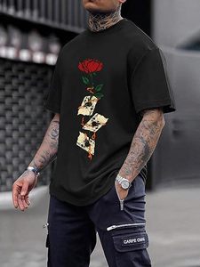 เสื้อยืดโอเวอร์ไซส์ลำลองสำหรับผู้หญิงลายกราฟิกสไตล์คลาสสิคสำหรับฤดูร้อน เสื้อทีเชิ้ตตัวยาวแบบสั่งทำได้ เสื้อผ้าสตรีทแวร์สำหรับฤดูร้อน - Product Image 5