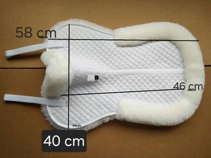 Produit équestre Meilleur design Demi-selle en fausse fourrure Confortable Rapide à porter Demi-selle en tissu de coton de qualité supérieure - Product Image 6