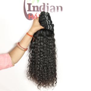 Extensions de cheveux indiens 100% Remy non traités, bouclés, lâches, tissage profond, double trame, couleur noire, styles naturels et superbes pour femmes - Product Image 2