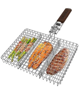Vente d'usine : Grille de barbecue en acier inoxydable pour cuisine extérieure, enceinte en maille durable, nettoyage facile, moins de grilades, plus de grillades - Product Image 1