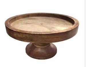 Mayorista de alta calidad de soporte de pastel de madera Soporte de pastel hecho a mano de calidad premium Diseñador Soporte de pastel de lujo - Product Image 5