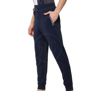 Custom Logo Men's High Waist Sweatpants Plus Size Casual Sportswear Cotton <b>Elastic</b> Waist for Outdoor Use in Stock Fabric - Product Image 2