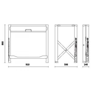 Banco DE TRABAJO plegable BETA con plataformas de trabajo portátiles ligeras - Product Image 5