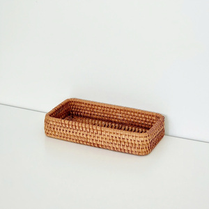 Juego de 3 cestas de ratán natural para decoración de vajilla Almacenamiento de cocina Organizador de cocina - Product Image 6