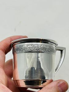 Taza de café de acero inoxidable de diseño moderno, taza de cerveza de Metal hecha a mano ecológica, taza de café de regalo, tazas de agua potable y café - Product Image 6