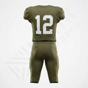 Nouvel ensemble d'uniformes de football américain sublimés pour adultes, entièrement personnalisable, respirant, vêtements de sport d'entraînement, grande taille - Product Image 2