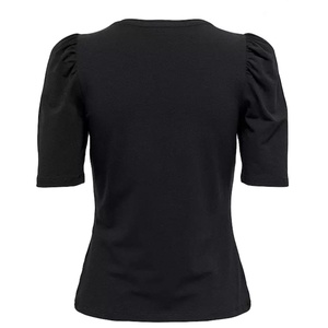 Camiseta de Mujer de Alta Calidad, 100% Algodón, 220 g/m², 19 Colores Personalizables, Transpirable, Ecológica, Informal, Tejida, con Mangas Cortas Abullonadas - Product Image 4