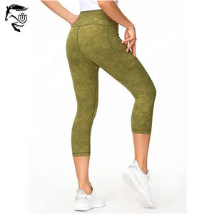 Cintura alta Control de barriga Levantador de glúteos Yoga V Cut Legging para varias actividades de fitness-Entrenamiento Correr - Product Image 6