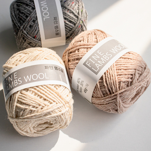 Laine d'agneau fine (45g) laine nylon de Corée du Sud fil combiné de haute qualité doux et moelleux pour les tricoteurs au crochet - Product Image 1