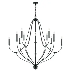 Tendance Lustre Look Moderne Lustre En Métal Classique Pour La Décoration De La Chambre Suspension En Couleur Noire - Product Image 6