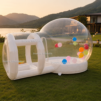 Château gonflable en PVC avec dôme transparent et sol souple pour les fêtes et événements en plein air pour enfants