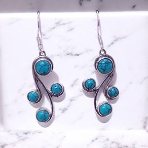 Bijoux royaux en argent Sterling 925 pierres précieuses naturelles boucles d'oreilles uniques faites à la main Design fin bijoux de mode pour les femmes cadeau - Product Image 2